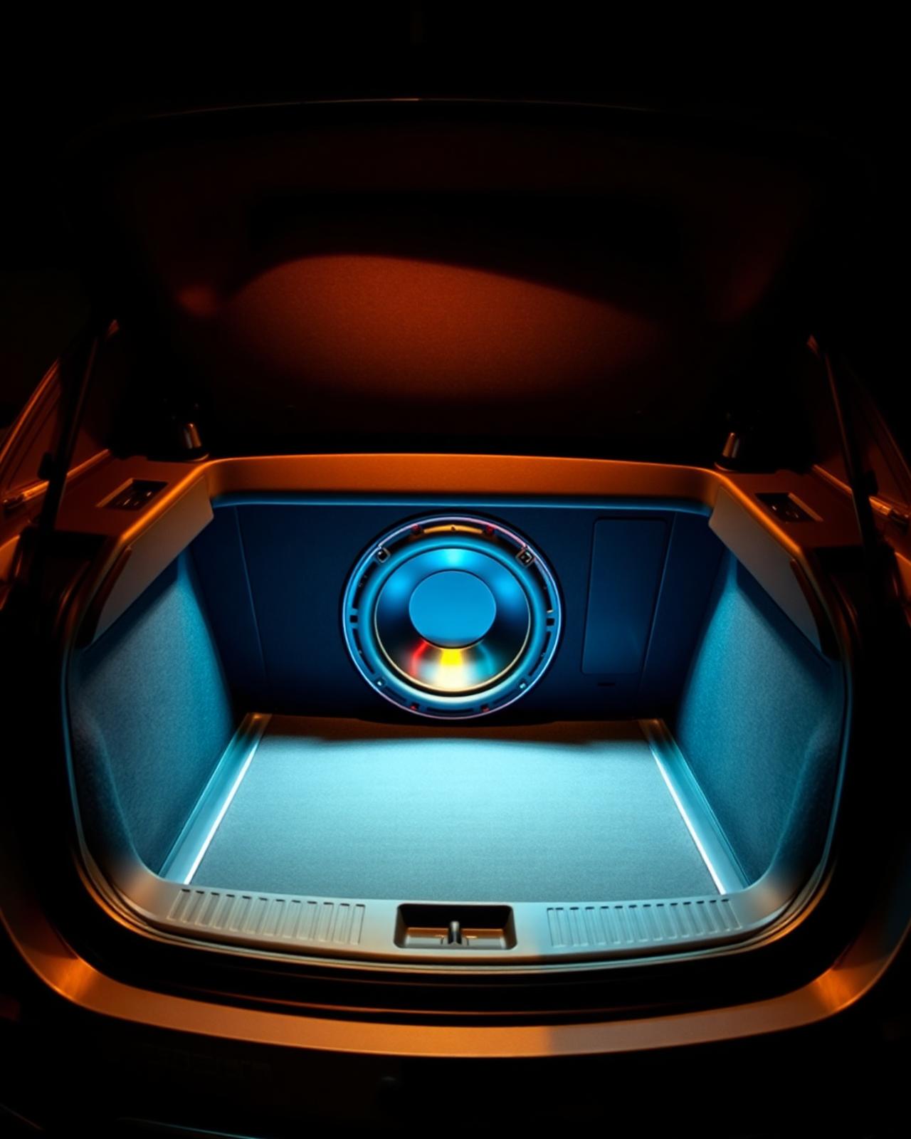 Subwoofer in kofferbak